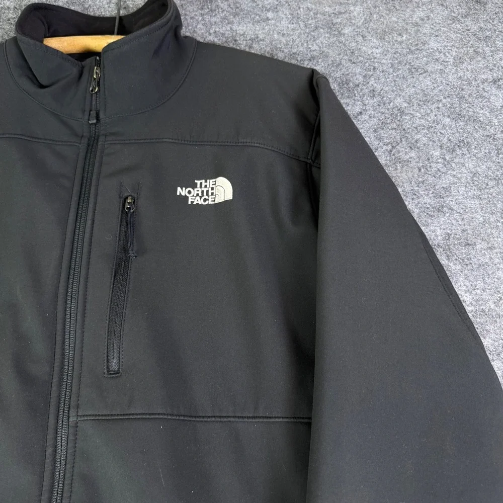 The North Face Mens Apex Bionic Softshell Jacket Black Full Zip Large